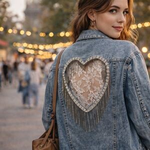Custom Classic Blue Denim Jacket